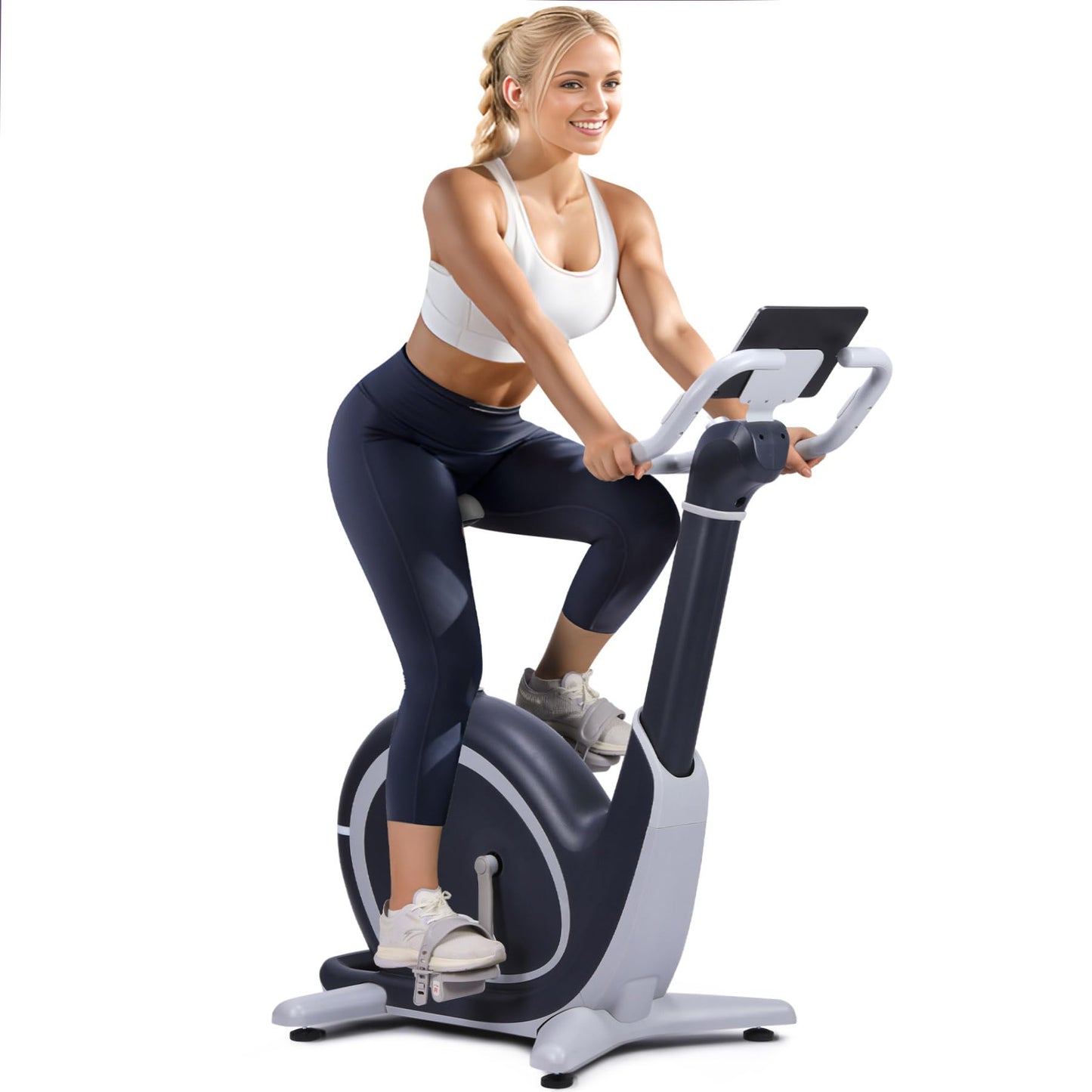GarveeLife Exercise Bike, Smart Indoor Cycling Bike, Exercise Bike for Home with Magnetic/Auto Resistance, App Data Tracking