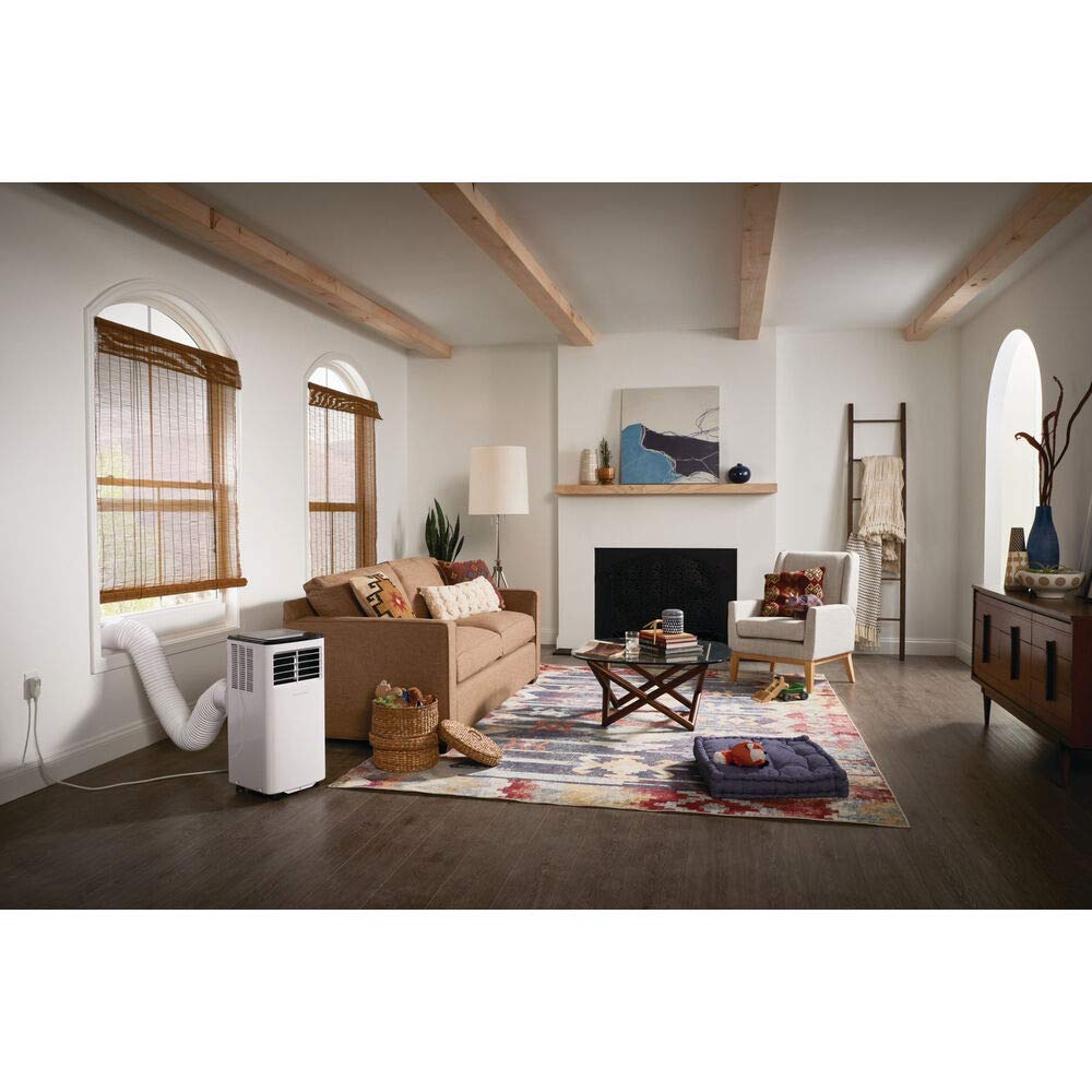 Frigidaire Portable Room Air Conditioner 8,000 BTU (ASHRAE) / 5,500 BTU (DOE), Cools Up to 350 Sq. Ft., Quiet Operation, Dehumidifying Dry Mode, White