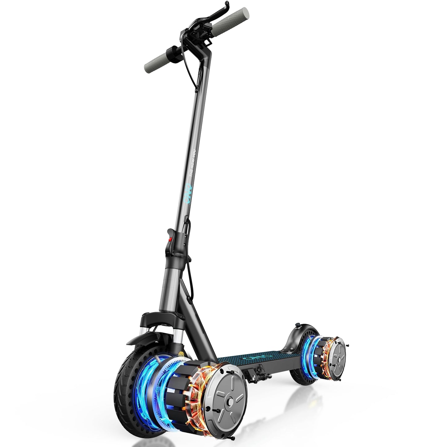 QNQ Climber 1000W Dual Motor Electric Scooter - 35% Hill Climb, 19mph Speed, 30 Mile Range, 8.5" Soild Tires, Dual E-Brakes, 220LBS Load, E-Scooter for Adults and Teens
