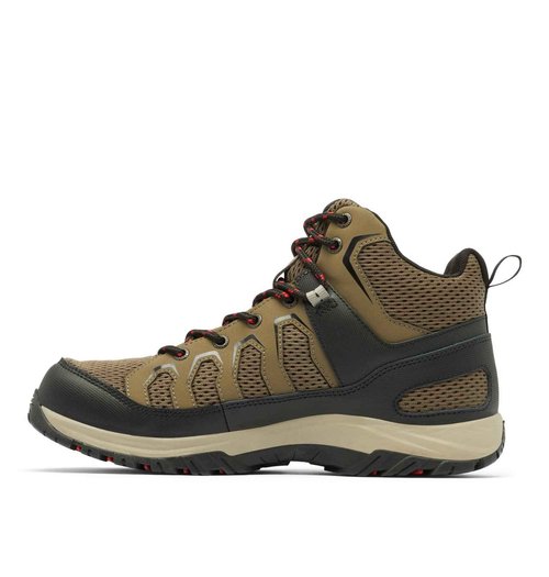 Columbia Men's Granite Trail Mid Waterproof, Mud/Black, 13