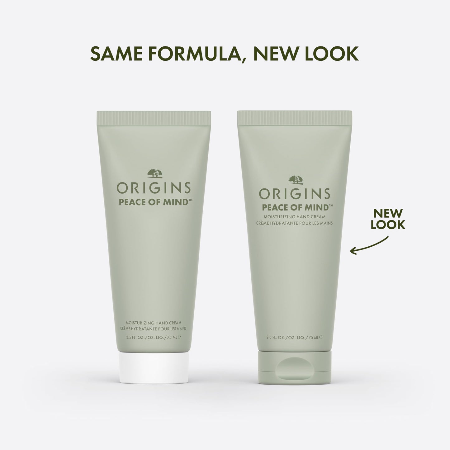 Origins Peace of Mind Moisturizing Hand Cream | Hydrates & Softens Dry Skin | Hand Lotion With Plant-Derived Glycerin, 2.5 Fl Oz
