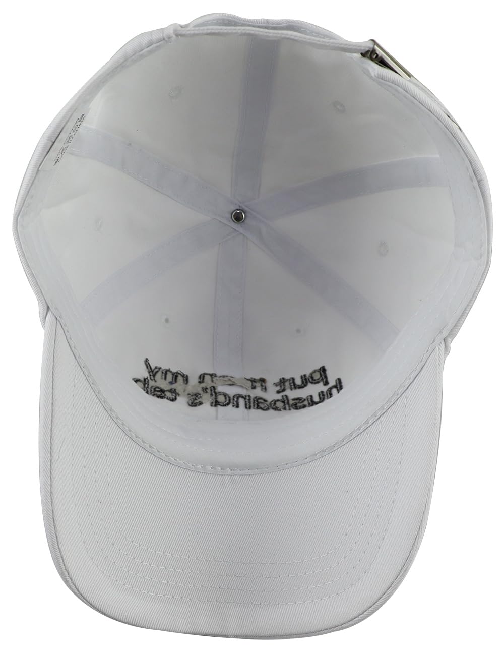 Gifts for Wife Husband, Put It On My Hubby's Tab Hat, Hubby and Wifey Baseball Cap, Funny Christmas Anniversary Birthday Gifts for Dad Mom Women Men White