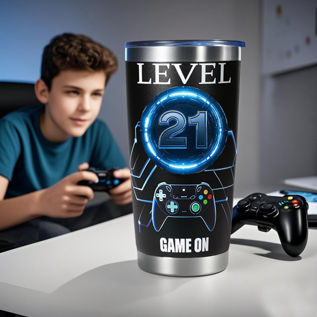 Carselage 21st Birthday Gifts for Him, Cool 21 Year Old Gift for Son, Gamer Gifts for Teenage Boy, Christmas Gift for Male, Nephew, Boyfriend, Brother