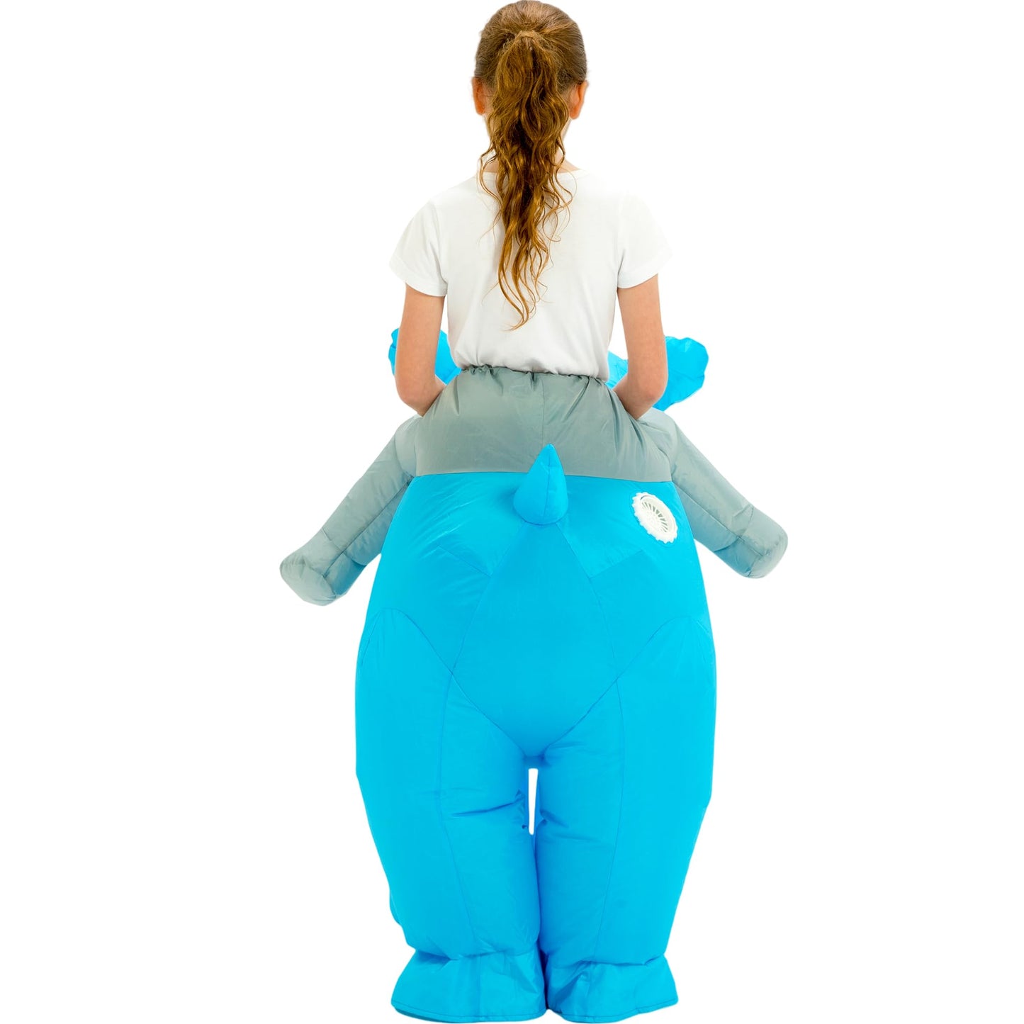 One Casa Blow Up Party Costume,Inflatable Costumes for Kids,Riding Hippo Costume,Halloween Costumes for Girls Boys (4-6YRS)