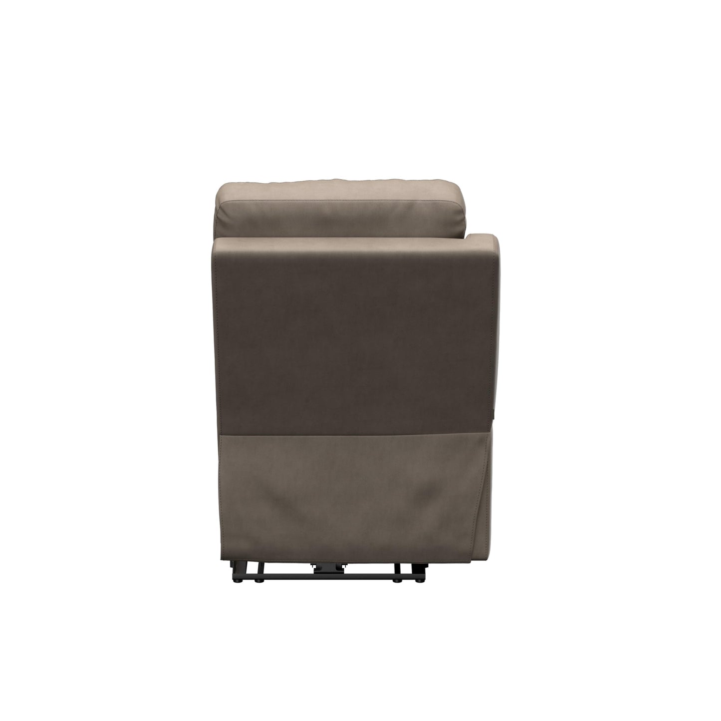THOMAS PAYNE Signature Seismic Series Driftwood RV Theater Seating Right Arm Recliner with Power Adjustable Lumbar, Headrest, Reclining, Heating, Massage, Integrated Cupholder Controls - 2024044196