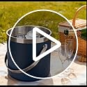 3L Double-Wall Insulated Stainless Steel Ice Bucket with scoop for Cocktail Bar - Metal Ice Bucket for freezer with Lid fo...