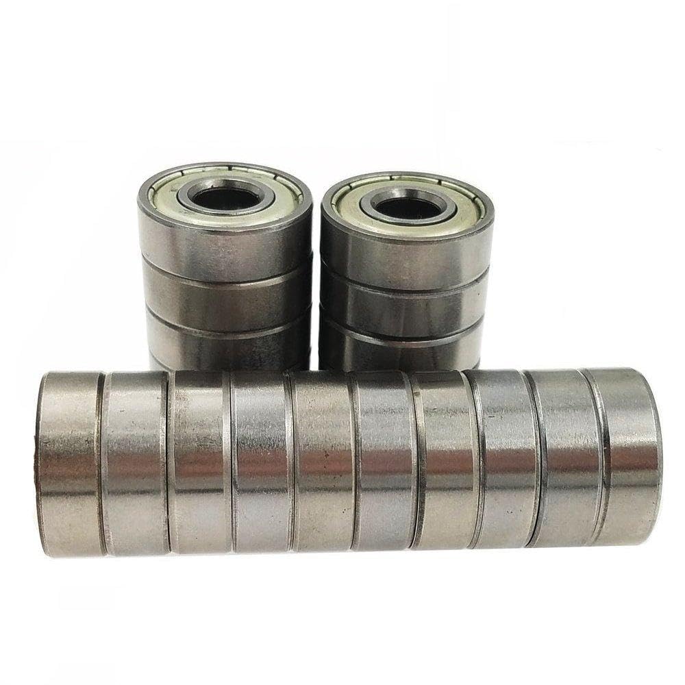 20 PCS 608 -ZZ Ball Bearings – Double Metal Sealed Miniature Deep Groove Ball Bearings (8mm x 22mm x 7mm) (608 ZZ)