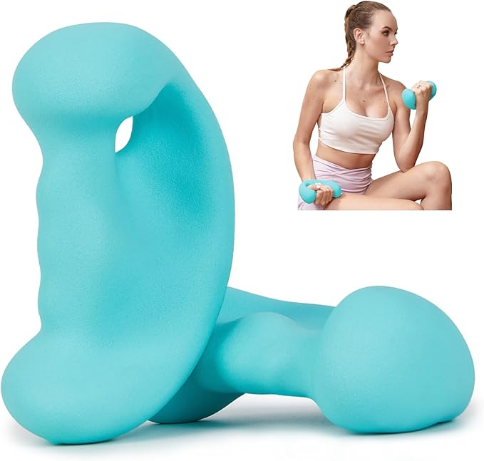 HXD-ERGO Ergonomic Dumbbells Weights Set-Hand Weights for Women at Home, Ear Dumbbells Weights for Pilates, Yoga, Jogging,...