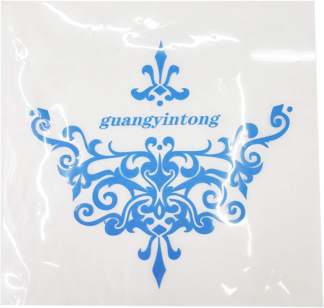 Guangyintong Heat Transfer Vinyl Matte Sky Blue HTV Rolls, 12" x 10ft - Easy Cut & Weed HTV Vinyl for All Cutter Machines, Iron On for T-Shirts, DIY Designs