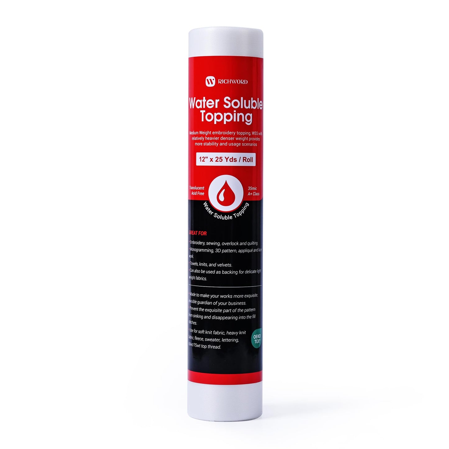 PooLin EOC05 Pro Bundle with 80 Thread Spools, 144 Bobbins & Water-Soluble Topping Stabilizer Roll for Advanced Home Embroidery