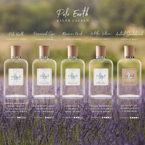 RALPH LAUREN FRAGRANCES Polo Earth - Sandalwood - Eau de Parfum - Woody & Spicy - With Eucalyptus, Sandalwood & Fir Balsam - 1.35 Fl Oz