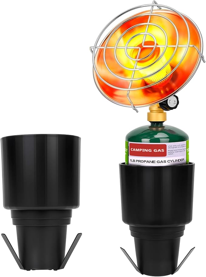 Propane Golf Cart Heater, Outdoor Propane Heater, Golf Cart Accessories, Portable Heaters for Golf Carts with Cup Holder F...