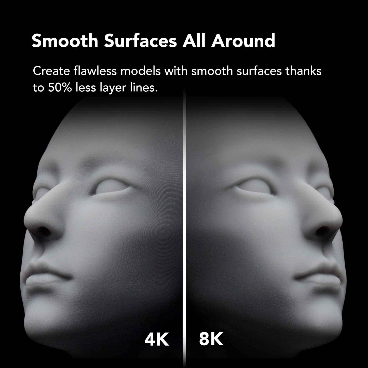 phrozen Sonic Mighty 8K LCD Resin 3D Printer, 10" Monochrome LCD, Tabletop 3D Resin Printer with 28µm XY Resolution, 8.6 * 4.8 * 9.3 Inch Printing Volume for Models, Miniatures and Action Figures