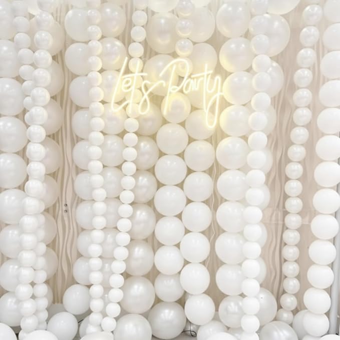 Meanplan 100 Pcs Link Balloon Quick Linking Latex Connected Balloons Linkable for New Year's Party Valentine's Day Carniva...