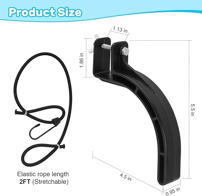 LJB Climbing Tree Stand Accessory Treestands Footrest Kit Suitable for Square Tubes for 1-inch Tree Stands Come with Screws and Safety Ropes
