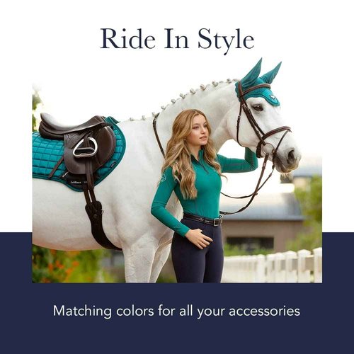 LeMieux Women’s Base Layer Top - Athletic Thermal Shirts - Equestrian Apparel & Gear for Horseback Riding - (Hunter Green - US12)