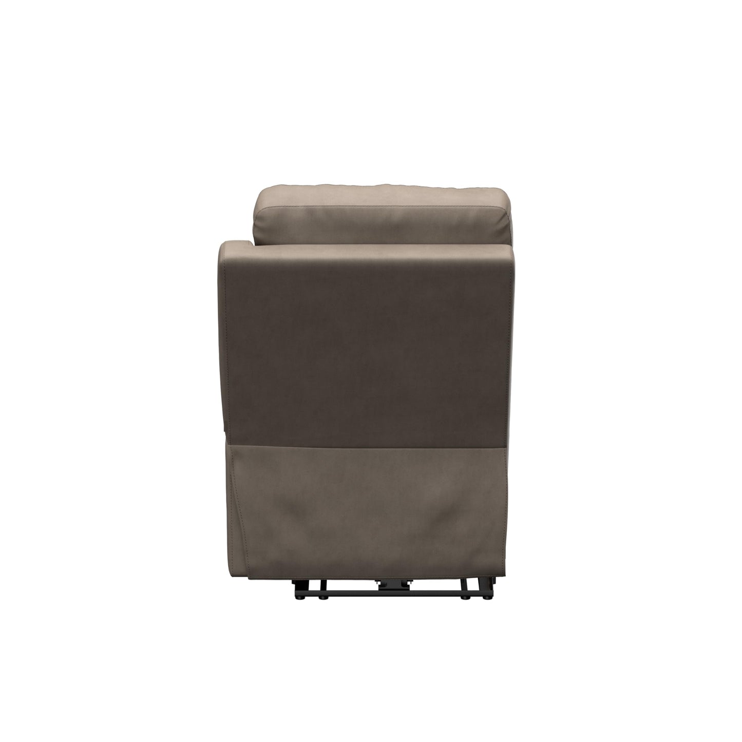 THOMAS PAYNE Signature Seismic Series Driftwood RV Theater Seating Left Arm Recliner with Power Adjustable Lumbar, Headrest, Reclining, Heating, Massage, Integrated Cupholder Controls - 2024044197