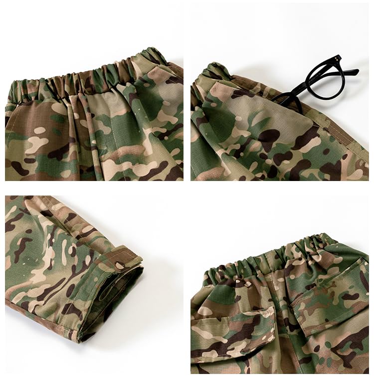Klocerg Army costume boy soldier tactical gear role playing special forces costume military man (size110)