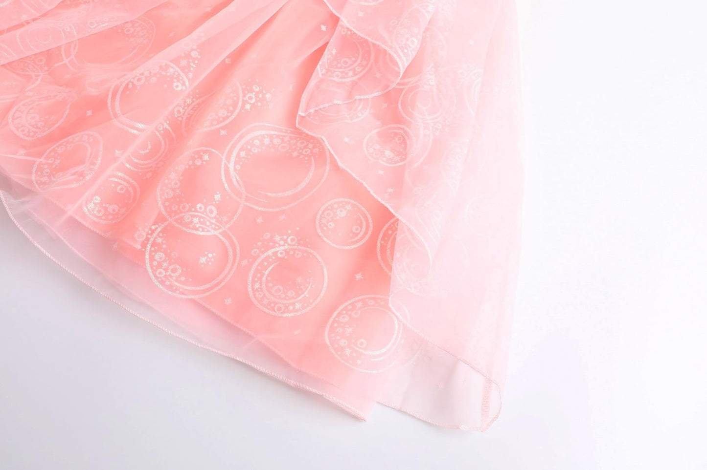 RuuYiicoco 9 Pcs Halloween Pink Witch Costume for Girls Sequins Mesh Princess Dress with Accessories (5-6 Years, Pink)