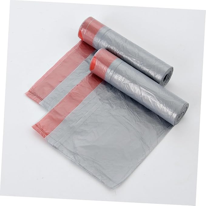 TOYANDONA 5 Rolls Thickened Drawstring Trash Bags Disposable Portable Rubbish Bags for Kitchen Use Garbage Pouches Easy to Carry and Store Random Color