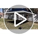 OUTDOOR LIVING SUNTIME 13x13 Instant Easy Pop Up Canopy,Portable Commercial Gazebo Camping Gazebo Tent Shelter with Wheele...