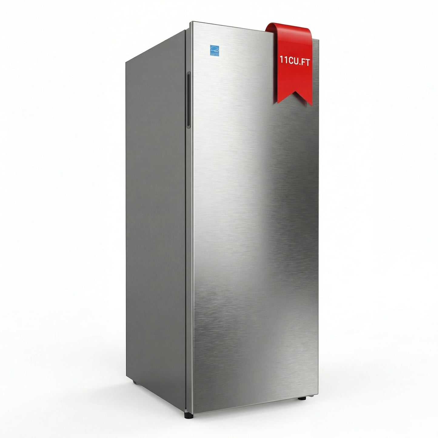 Garvee 11 Cu. Ft. Upright Convertible Fridge/Freeze, Energy Saving, Frost Free, Digital Touch Control Panelr, Removable Glass Shelves
