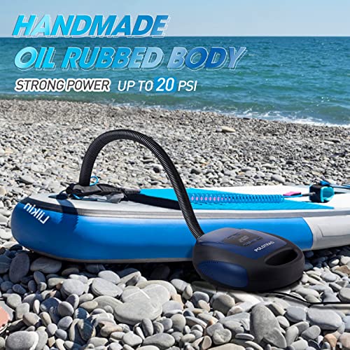Polotrag Paddle Board Pump, SUP Electric Pump, Professional 20 PSI Portable Air Compressor with Auto-Off, Deflation Functi...