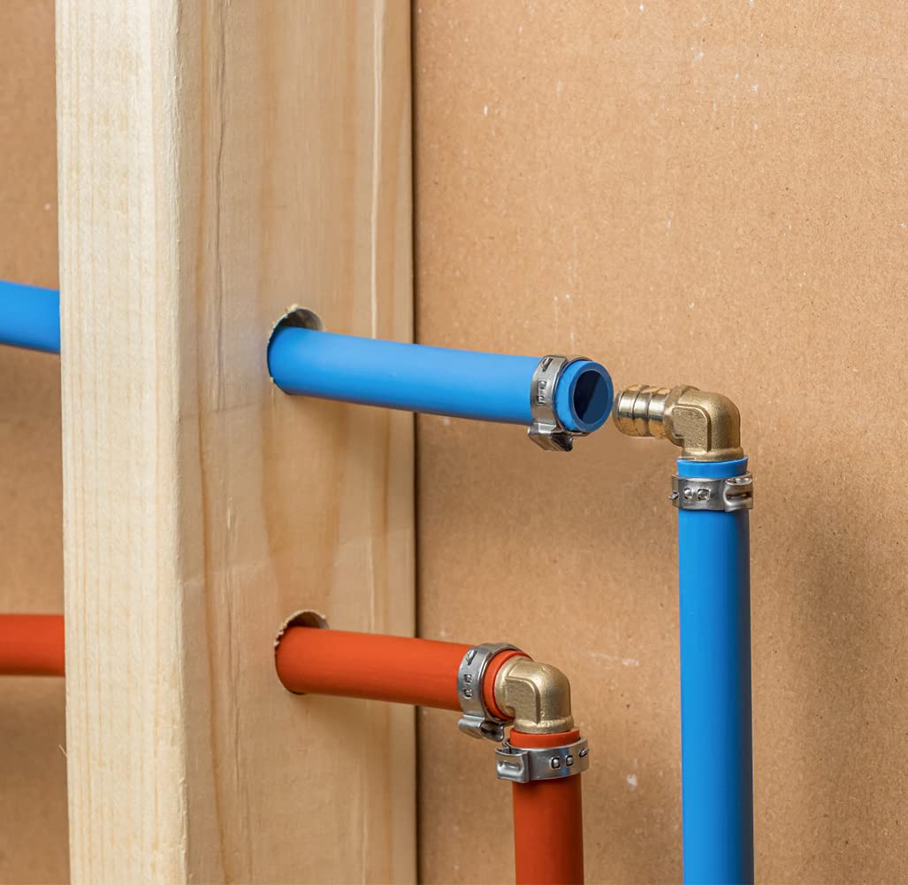 10 Pack 1/2" PEX Elbow Fittings, Brass Fittings for PEX Tubing Pipe