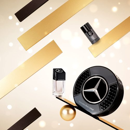 Mercedes Benz Select Giftset - EDT Spray and Deodorant Men for Everyday Wear - Alcohol-Free Deodorant Stick - Woody Amber Mens Cologne - 2 pc