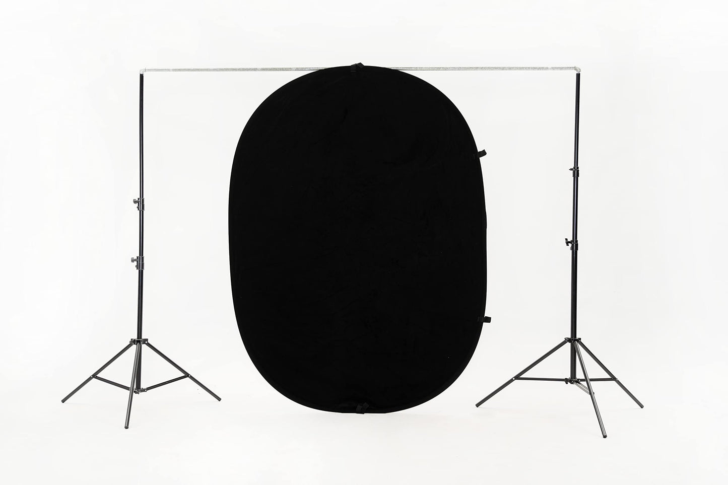 Kate Black White Collapsible Backdrop Pop up Background Foldable Backdrop, for Portrait Photography, for Video Conference, 5x6.5ft