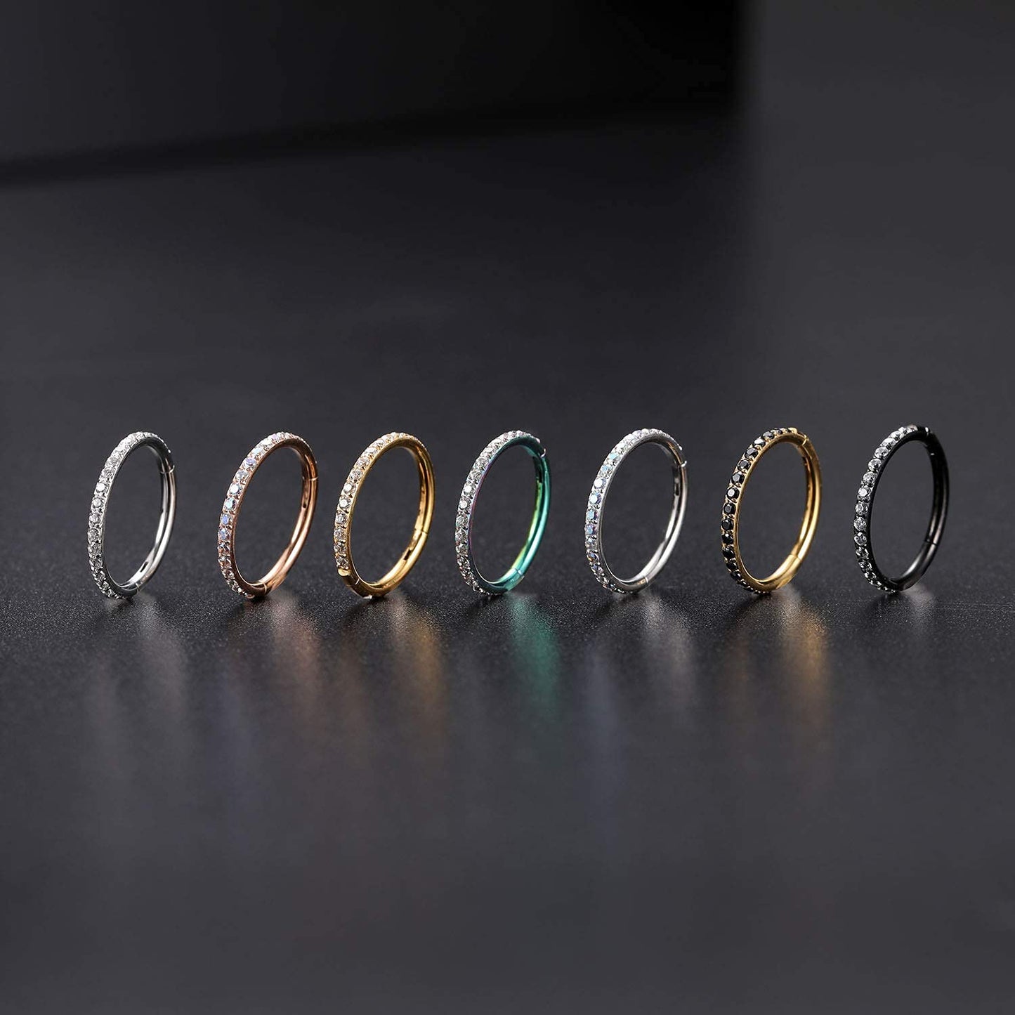 FUNLMO Septum Jewelry Nose Rings Hoop Cartilage Earring Hoop Daith Helix Rook Earrings Septum Helix Tragus Daith Piercing Jewelr