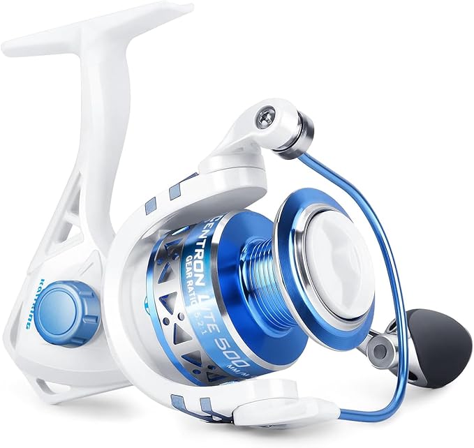 KastKing Centron & Centron Lite Spinning Reels, Size 500 is Perfect for Ice Fishing, Up to 17.5 Max Drag, 5.2:1 Gear Rati...