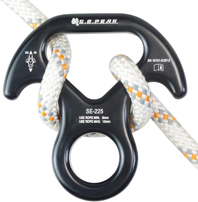 S.E.PEAK 30kN/35kN/40kN Rescue Figure 8 Descender Climbing Gear Downhill Equipment Rigging Plate Rappeling Device for Rock...