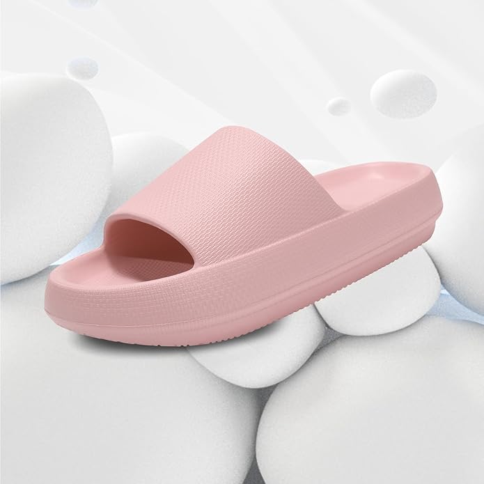 Cloud Slides for Women Pillow Sandals Extremely Soft Indoor and Outdoor Comfy Cloud Slippers Ultra Cushioned Thick Sole