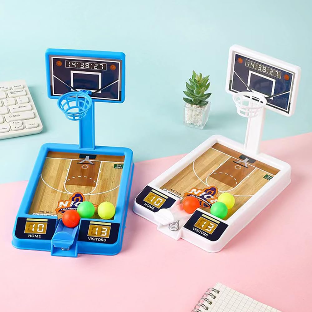 4 Pack Tabletop Basketball Game Toys, Basketball Party Favors Desk Games for Office for Adult to Reduce Stress, Basketball Gifts Idea Classroom Prizes for Kids Boys Girls