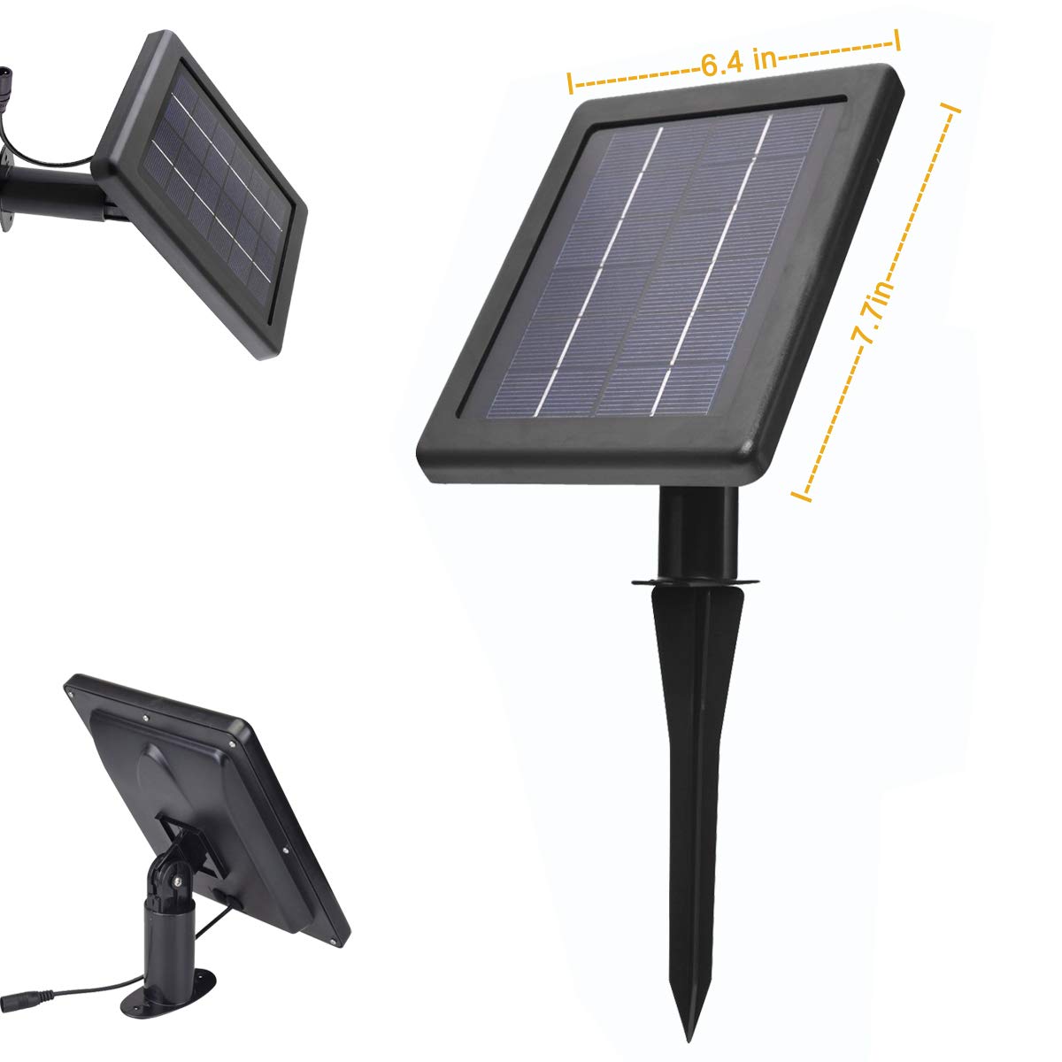 SUNLONG Solar Spotlights Outdoor Waterproof Bright Solar Wall Lights Led Security Flood Light Solar Powered for Flag Patio Front Door Driveways-Automatically Activates at Dusk to Dawn (Warm White)