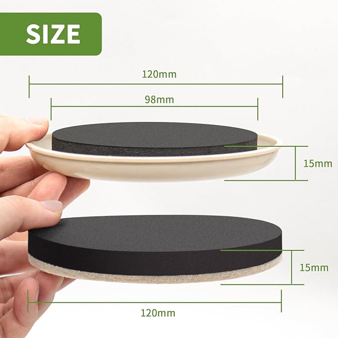 COVERCORNER Furniture Sliders for Hardwood Floors, Furniture Sliders for Carpeted Floors, 8 PCS 4 3/4 inch Combo Pack, Sliders for Moving Furniture, Furniture Movers Sliders