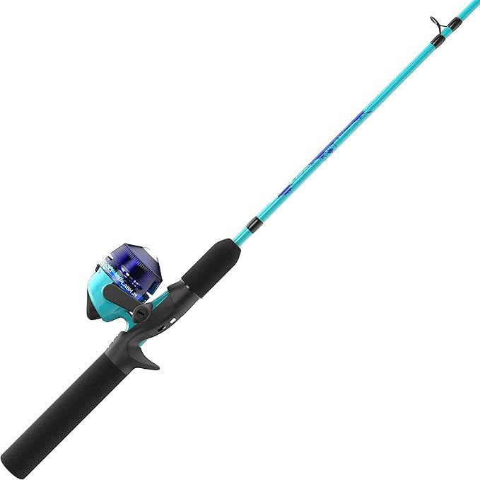 Zebco Kids Splash Jr. Spincast Reel and Fishing Rod Combo, 4-Foot 2-Piece Fishing Pole, Size 20 Reel, Right-Hand Retrieve,...