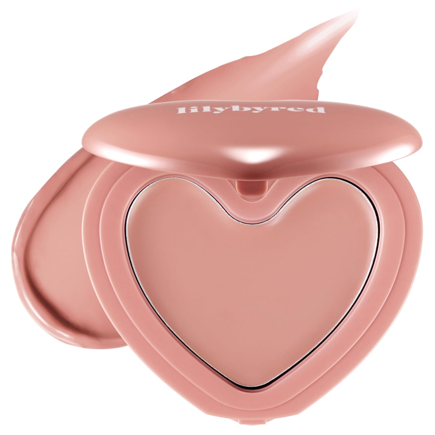 lilybyred Luv Beam Cheek Balm | Heart-Shaped Korean Cream Blush, Semi-Matte Finish, Long-Lasting, Blendable & Buildable, Soft Cr