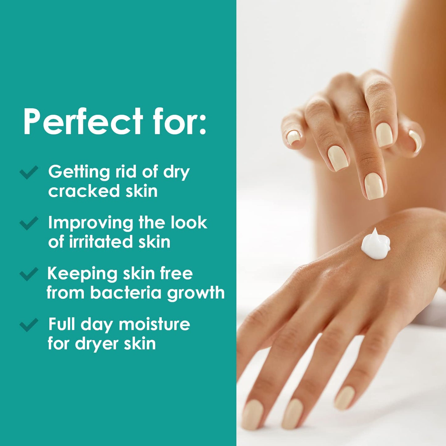 Day Cream Moisturizer for Hands, Dry & Sensitive Skin | Black Seed Oil & Rose Extract Hand Cream | Daily Skin Care Moisturizer f