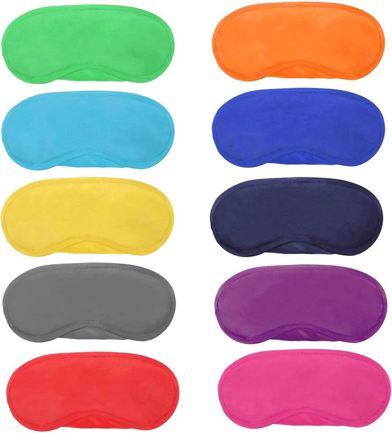 26 Pieces Eye Mask Shade Cover Blindfold Travel Sleep Eye Masks with Nose Pad for Travel Sleep or Party Supplies Game.(13 Colors)