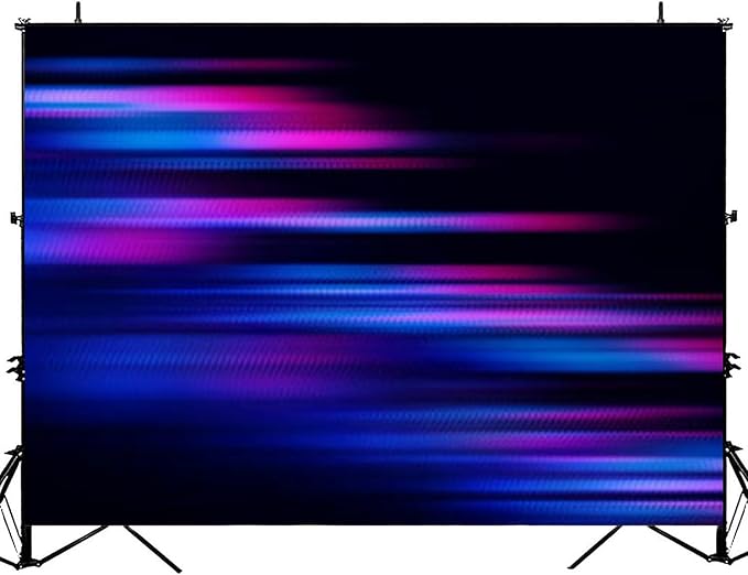 Led Light Speed Abstract Technology Motion Neon Stripe Colorful Blurre Backdrop Bitrhday Party Decorations Photography Stu...