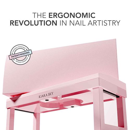 Kiara Sky Arm Rest - Acetone Resistant & Waterproof for Manicure & Pedicure Technician Stations - Pink