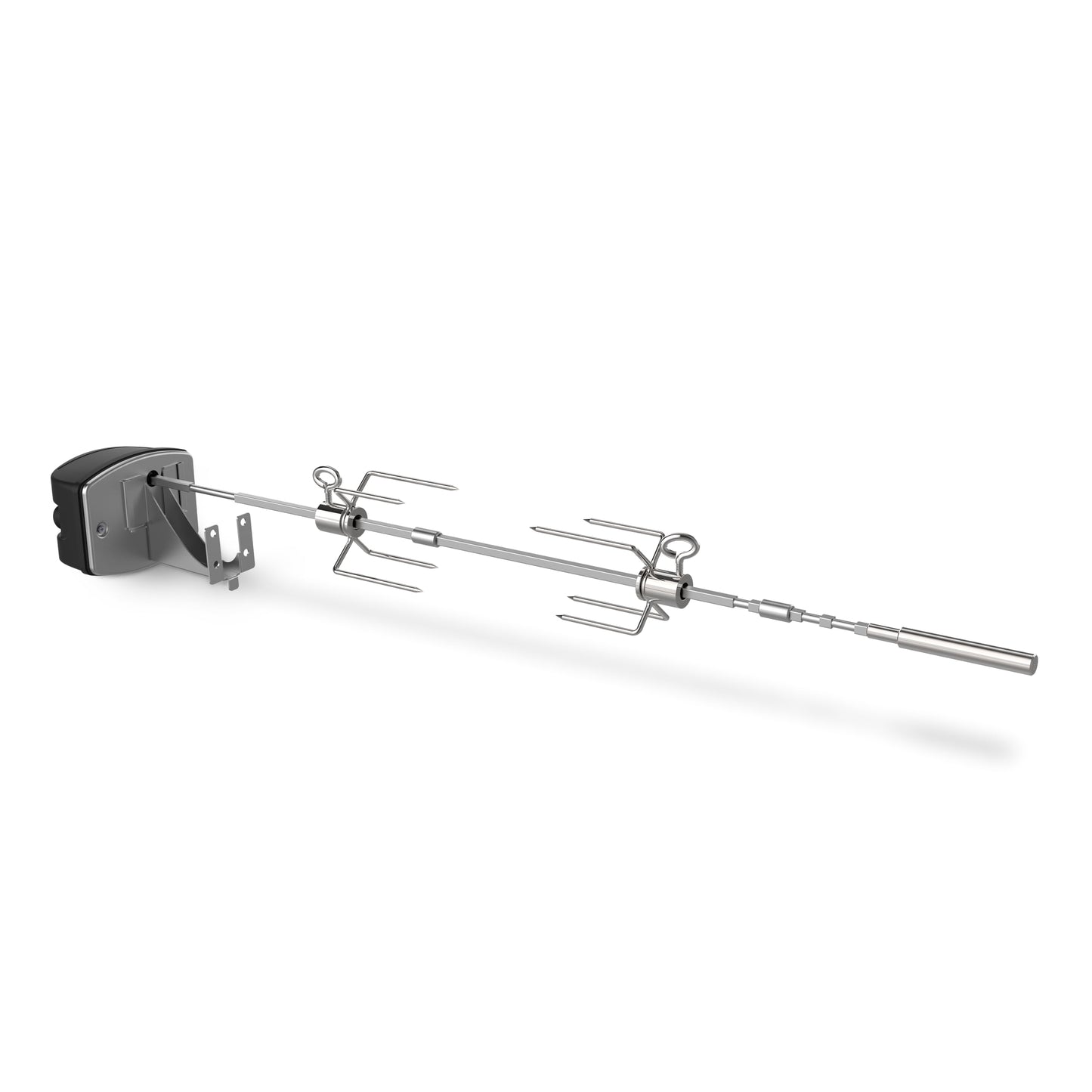 Weber Spirit & Pellet Rotisserie – Heavy‑Duty Electric Motor, Stainless Steel Shaft & Forks, Fits Spirit Gas Grills & Searwood 600 Pellet Grill