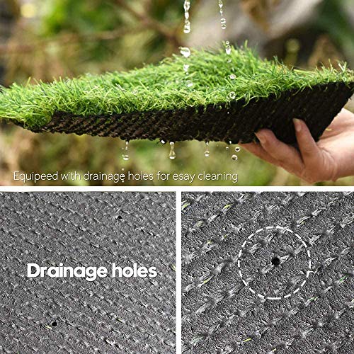 Artificial Grass Outdoor Rug 10ftx20ft 1.38" Thick Synthetic Lawn Astro Turf Carpet for Indoor Outdoor Use, Fake Grass Rug...