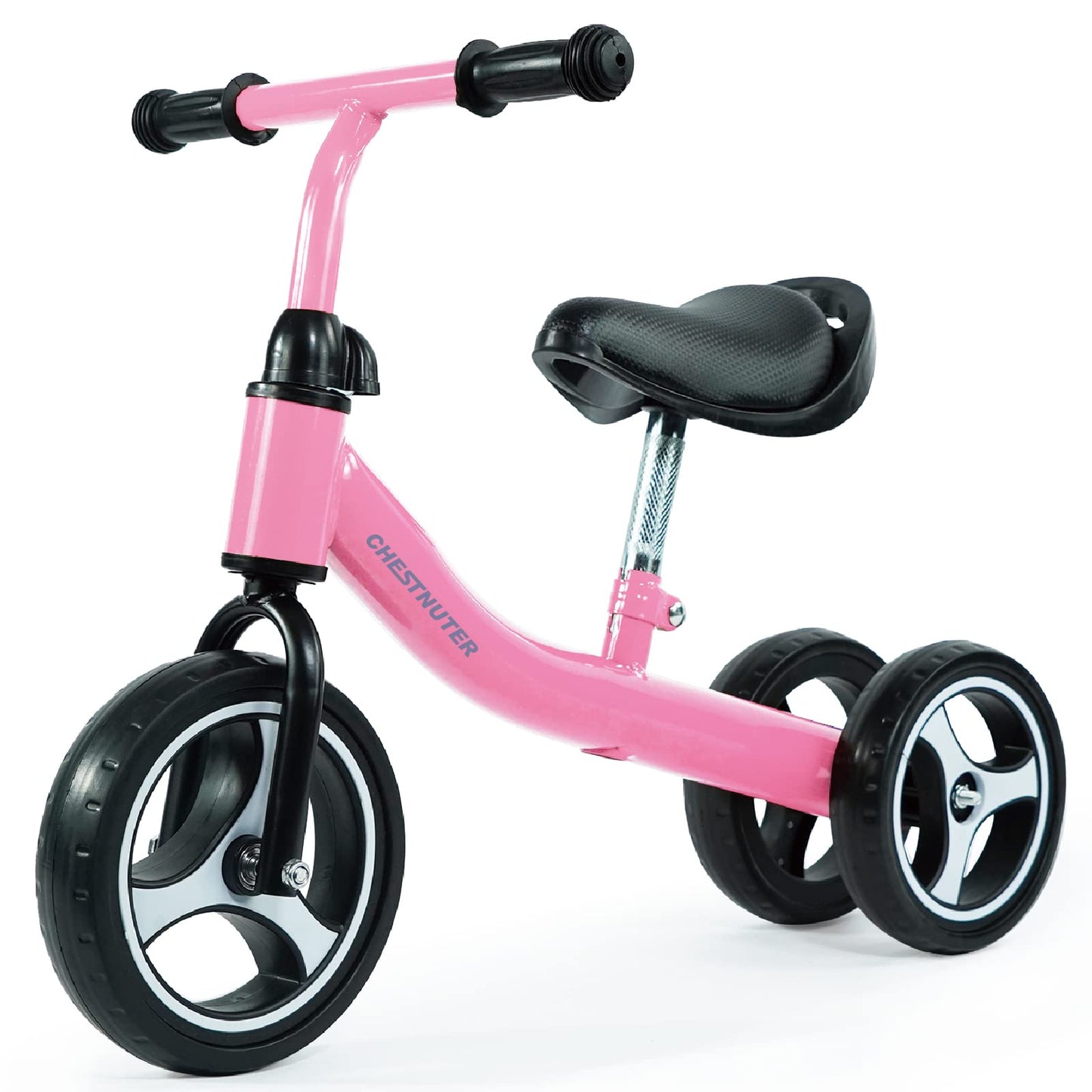 CHESTNUTER Baby Balance Bike, 1 2 3 Year Old Gifts, Ride on Toys for 1 Year Old, Best First Birthday Gift, Toddler Bike with 3 Wheels no Pedal (Pink)