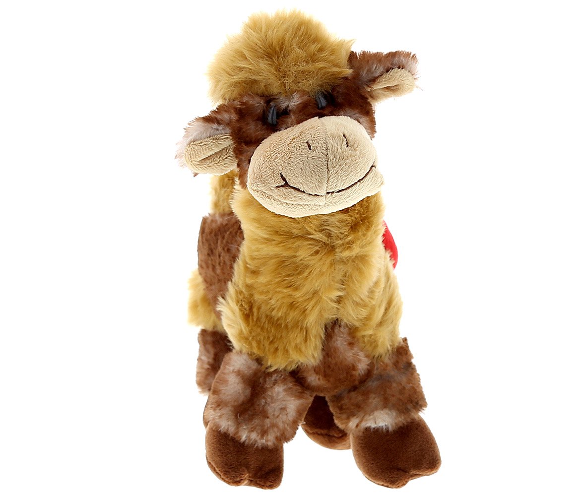 DolliBu I Love You Valentine Plush Camel - Cute Stuffed Animal with Red Heart and Name Personalization Gift for Valentines Day, Birthday, Anniversary, Romantic Date - 10 Inches