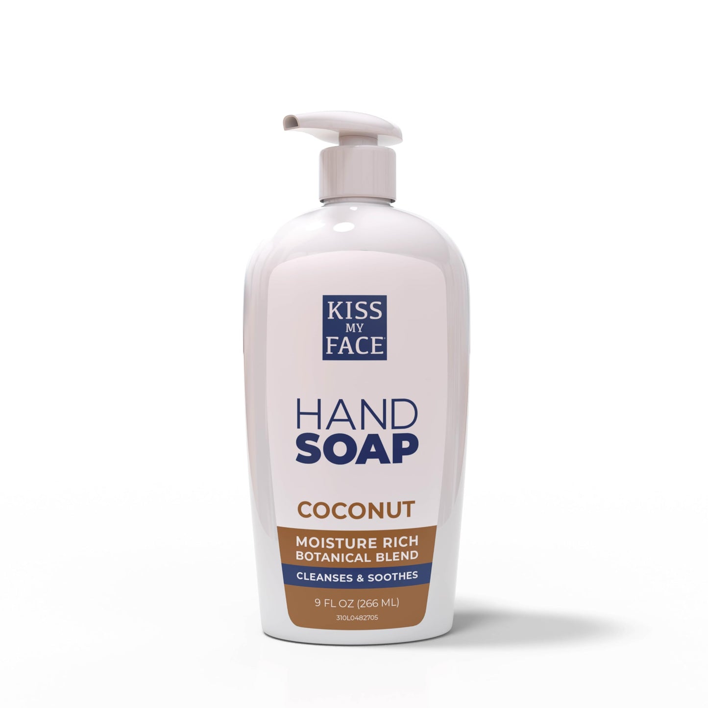 Kiss My Face Coconut Hand Soap, Tropical Moisture Cleanse, With Added Yarrow And Coconut Water, Easy To Use Hand Soap Pump, Coco