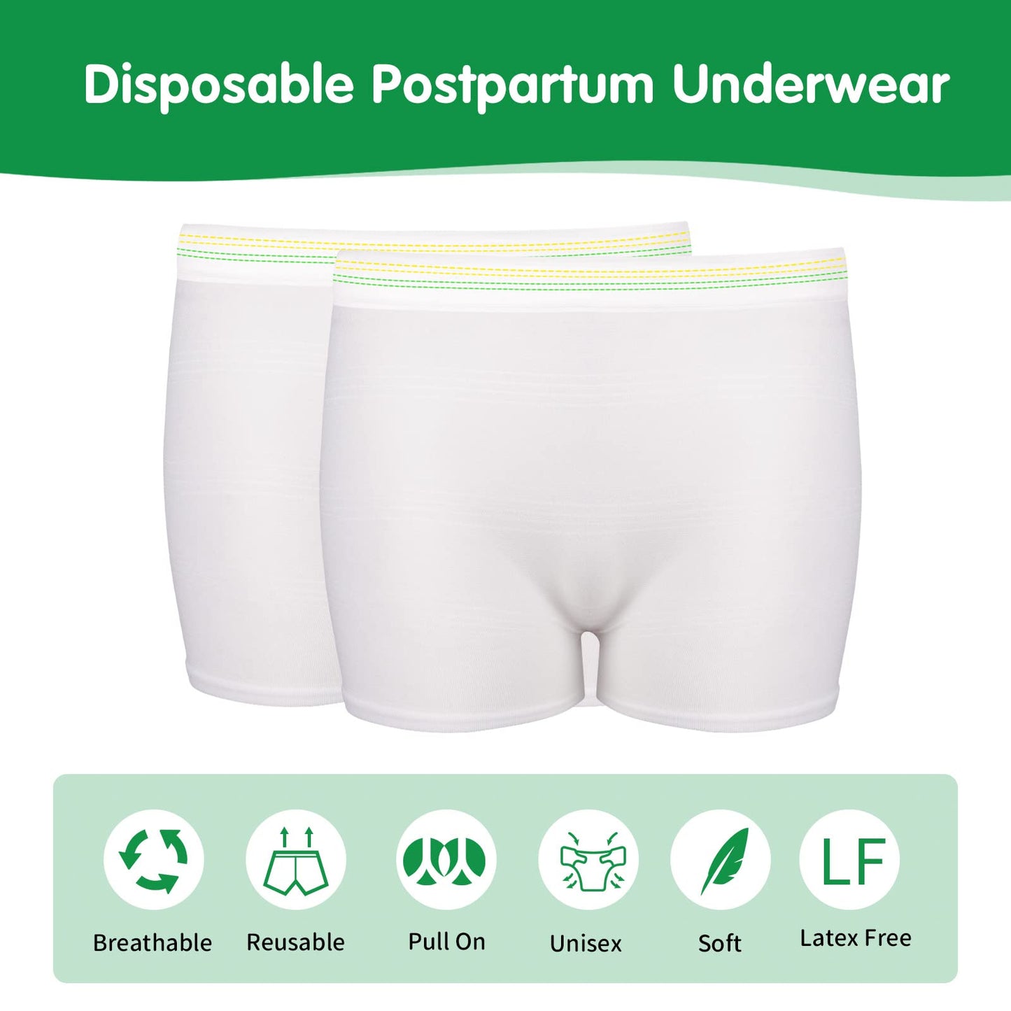 12 Pack Mesh Underwear Postpartum Must Have Hospital Provide Washable Breathable Undies for Delivery, Surgical,Traveling (S/M(12-38 in))