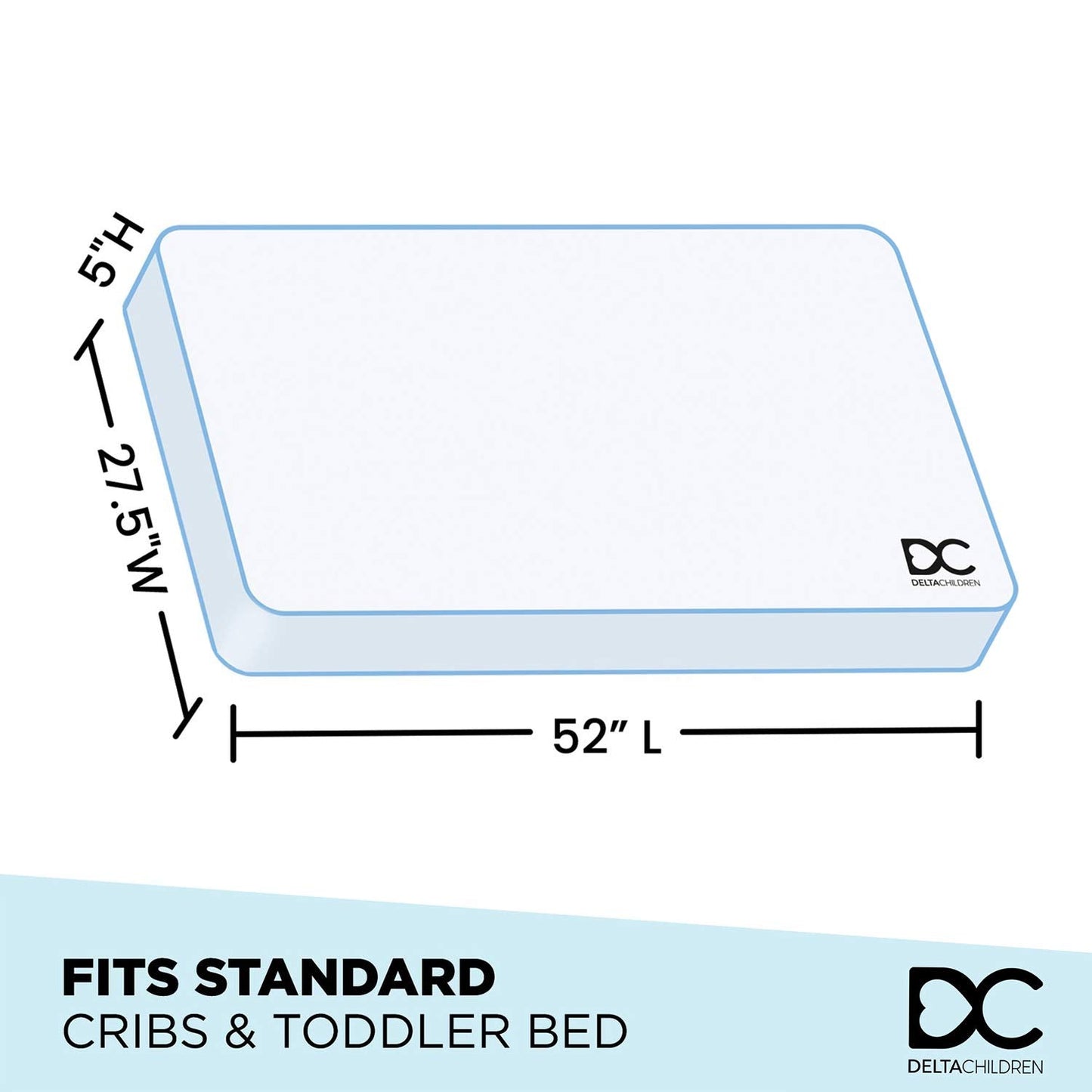 Delta Children 3D-Footboard Toddler Bed, Disney/Pixar Cars 3 + Delta Children Twinkle Galaxy Dual Sided Recycled Fiber Core Toddler Mattress (Bundle)